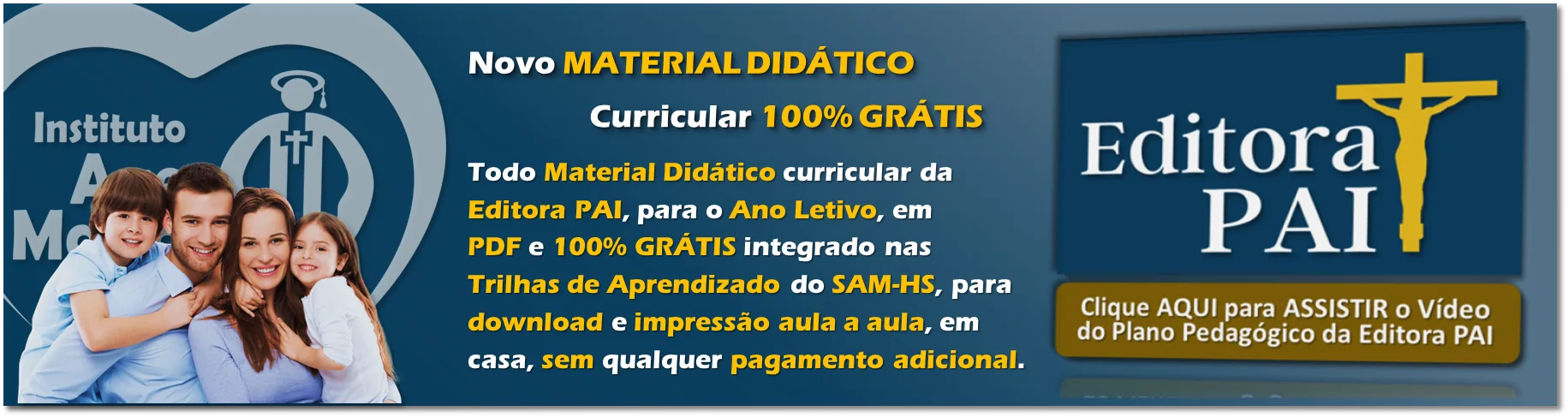 Editora PAI - Vídeo Material Homeschool Grátis