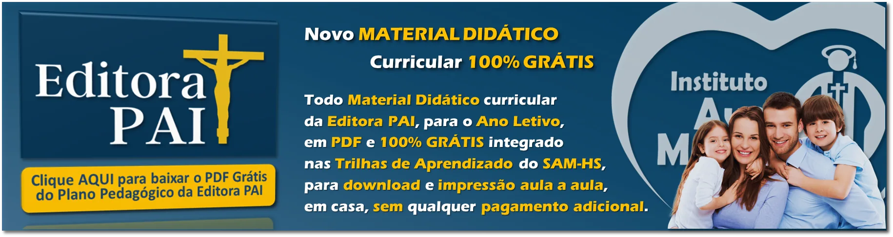 Material Homeschool Grátis Editora PAI